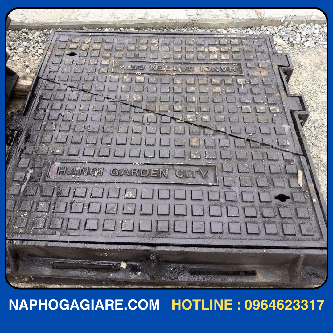Nắp Bể Cáp Composite 2 Cánh Vỉa Hè